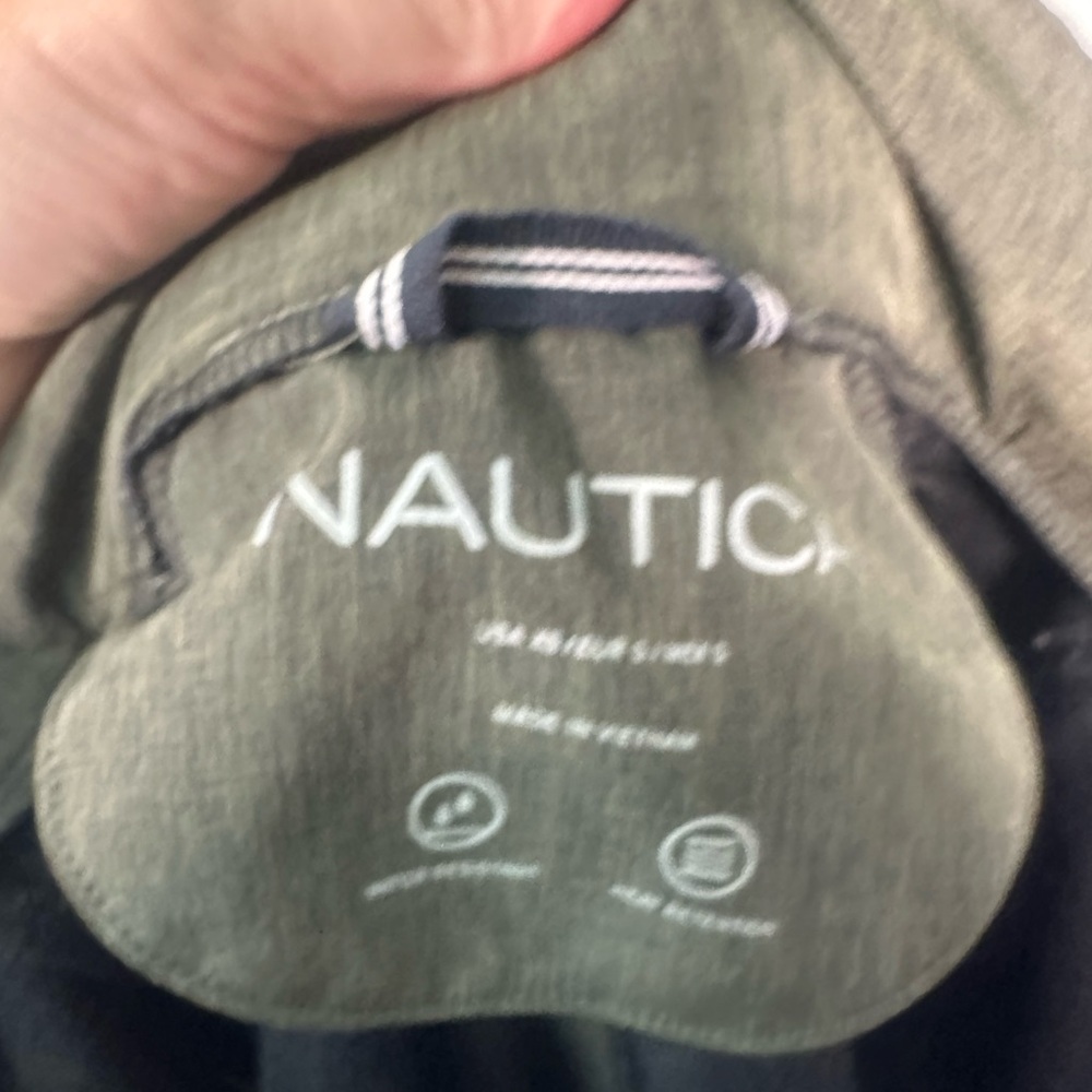 Nautica Women's Green Hooded Faux-Fur-Lined Anorak Raincoat Size XS EUC - Picture 8 of 8